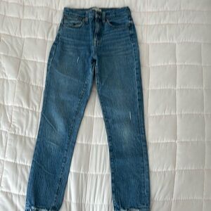 Madewell 24 the high rise slim crop bother